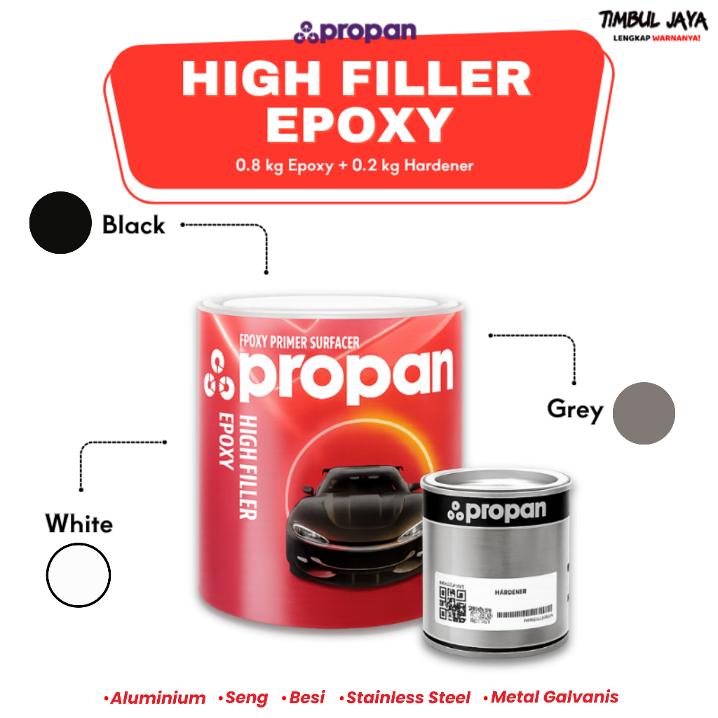 Epoxy Filler Propan High Filler 1,3Kg / Epoxy Besi Epoksi / Epoxy Kayu Epoksi/ Epoksi Propan