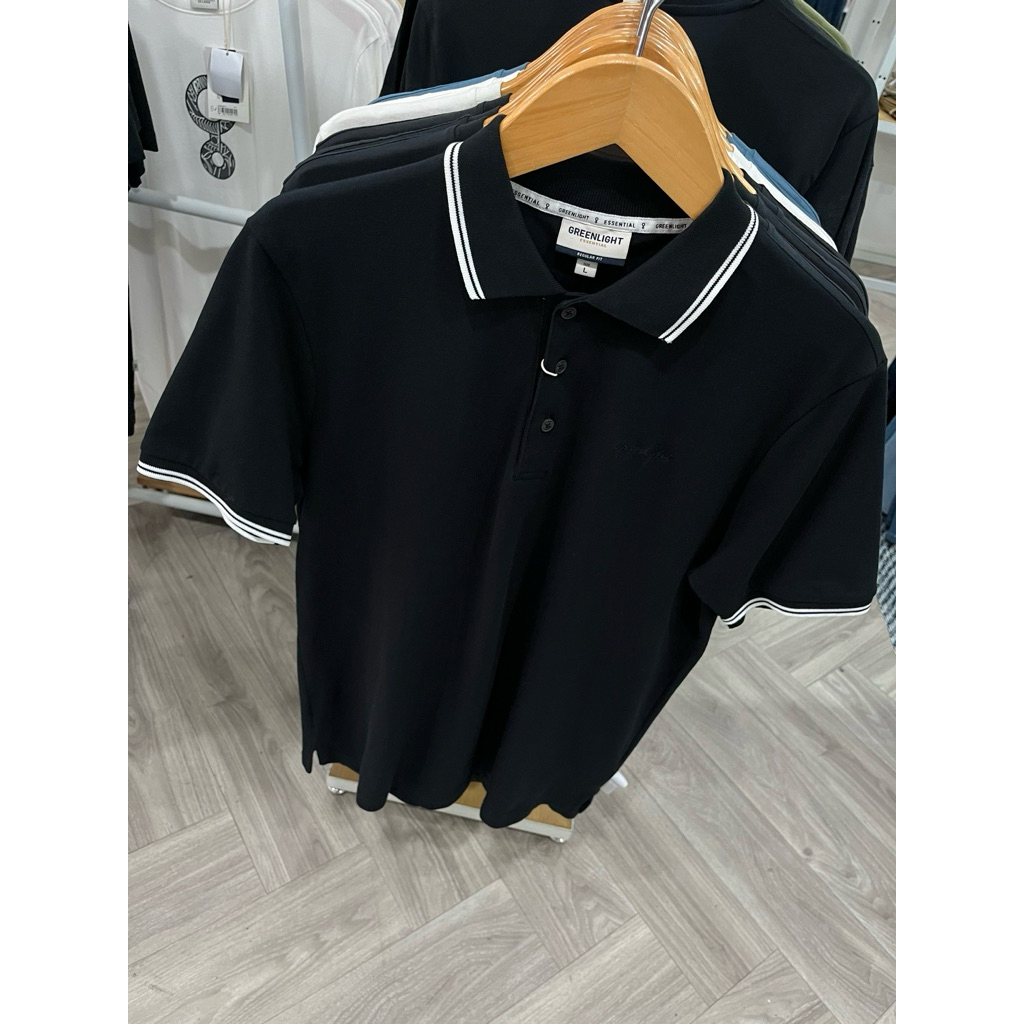 Kaos Kerah Pria Greenlight Basic Logo Original Terbaru