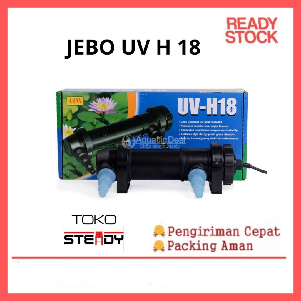 JEBO UV H 18 UV H18 UVH18 Lampu UV kolam penjernih 18w Sterilizer