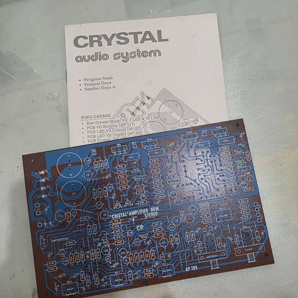 PCB AP109 Crystal Stereo Amplifier