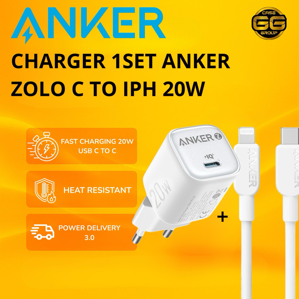 CHARGER ADAPTER ANKER // HIGH-SPEED USB C type c lightning MFI fast charging