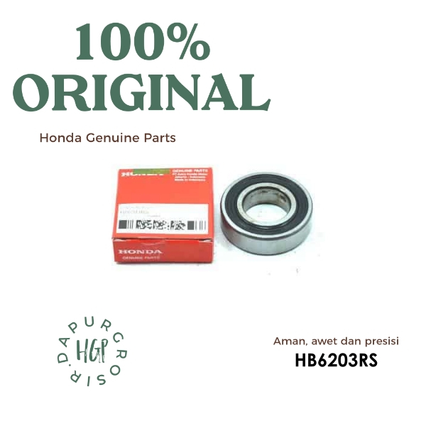 Laher Nap Gear Belakang Supra X 125 , Bearing,Ball Original AHM - HB6203RS