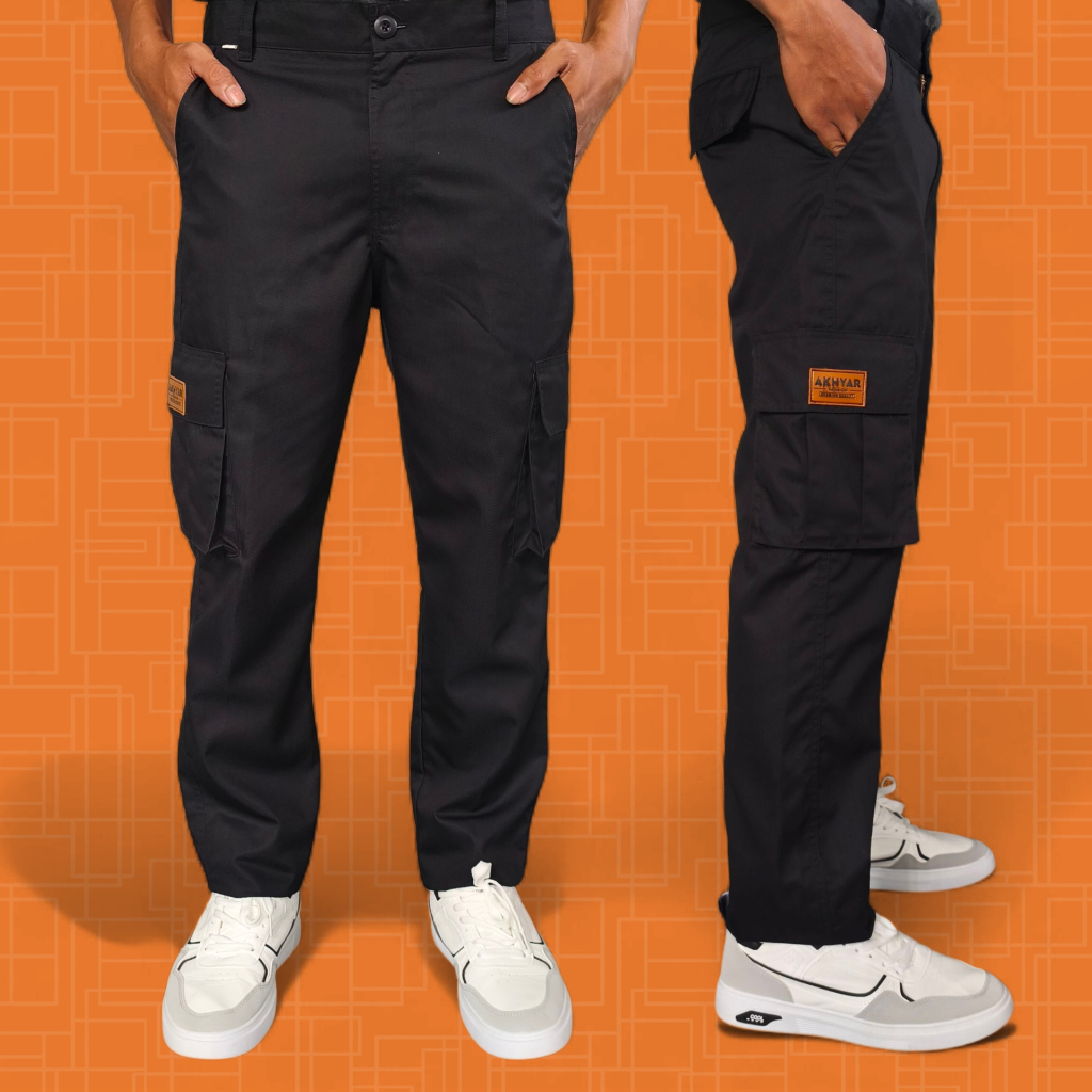 Celana Cargo Dewasa Bahan Cotton Japan Drill | Celana Panjang Cargo Pria