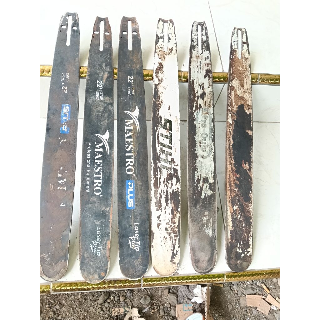 Bar senso bekas untuk bahan bilah