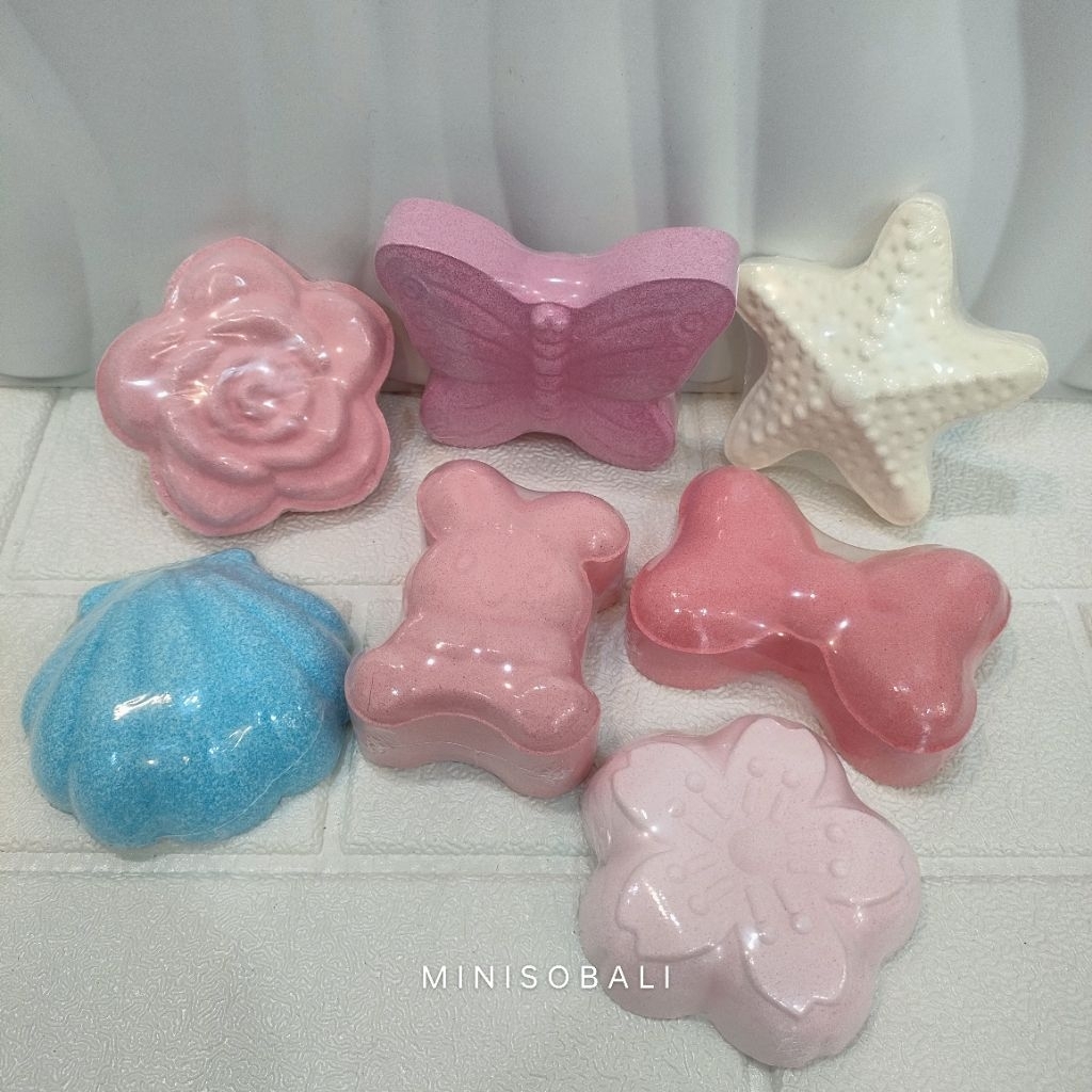 Official BALI MINISO EAZZY Bath Bomb Mini Premium / Fun Premium Aromatherapy Bath Bomb / Mandi Busa