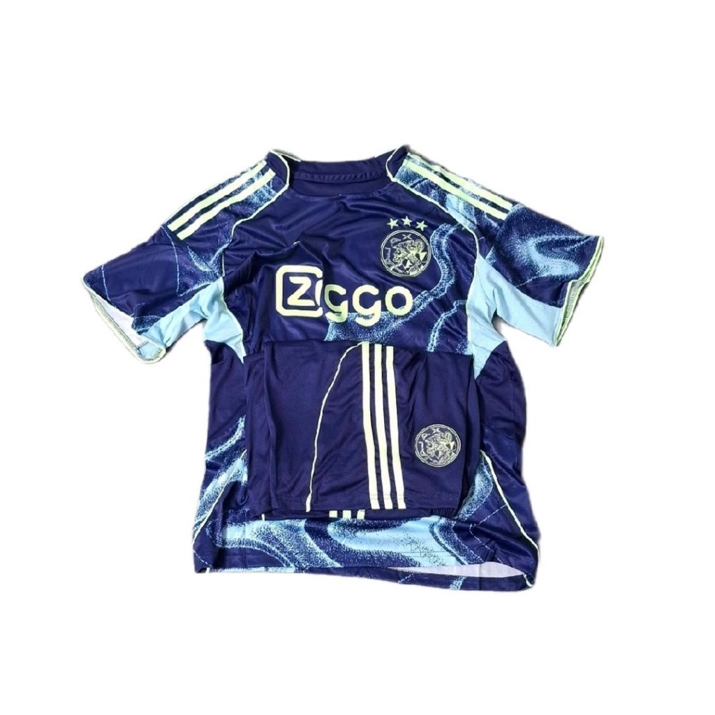 Stelan Setelan Jersey Kaos Baju Sepak Bola Dewasa Ajax Amsterdam Home Away 3rd Third Biru Navy Fulls