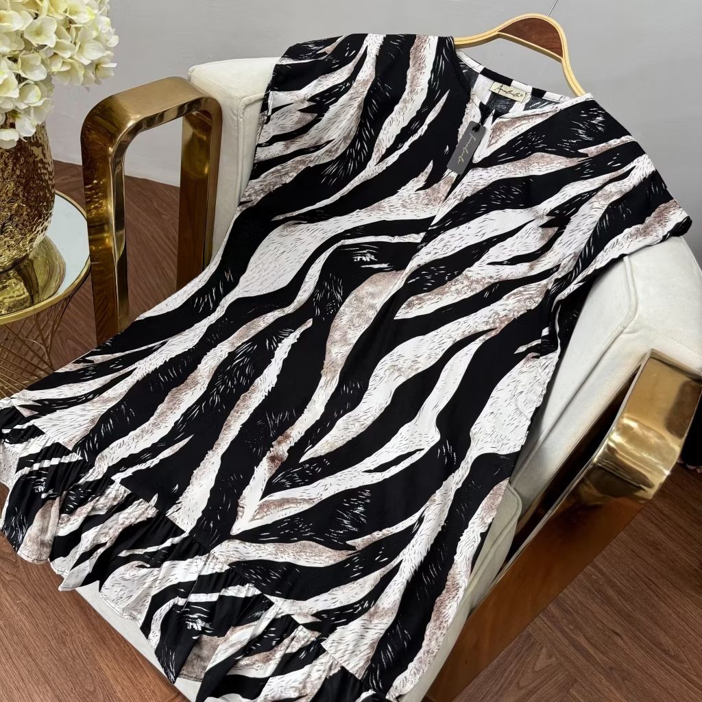 Dress Ruffle Baju Tidur Wanita Daster Tunik