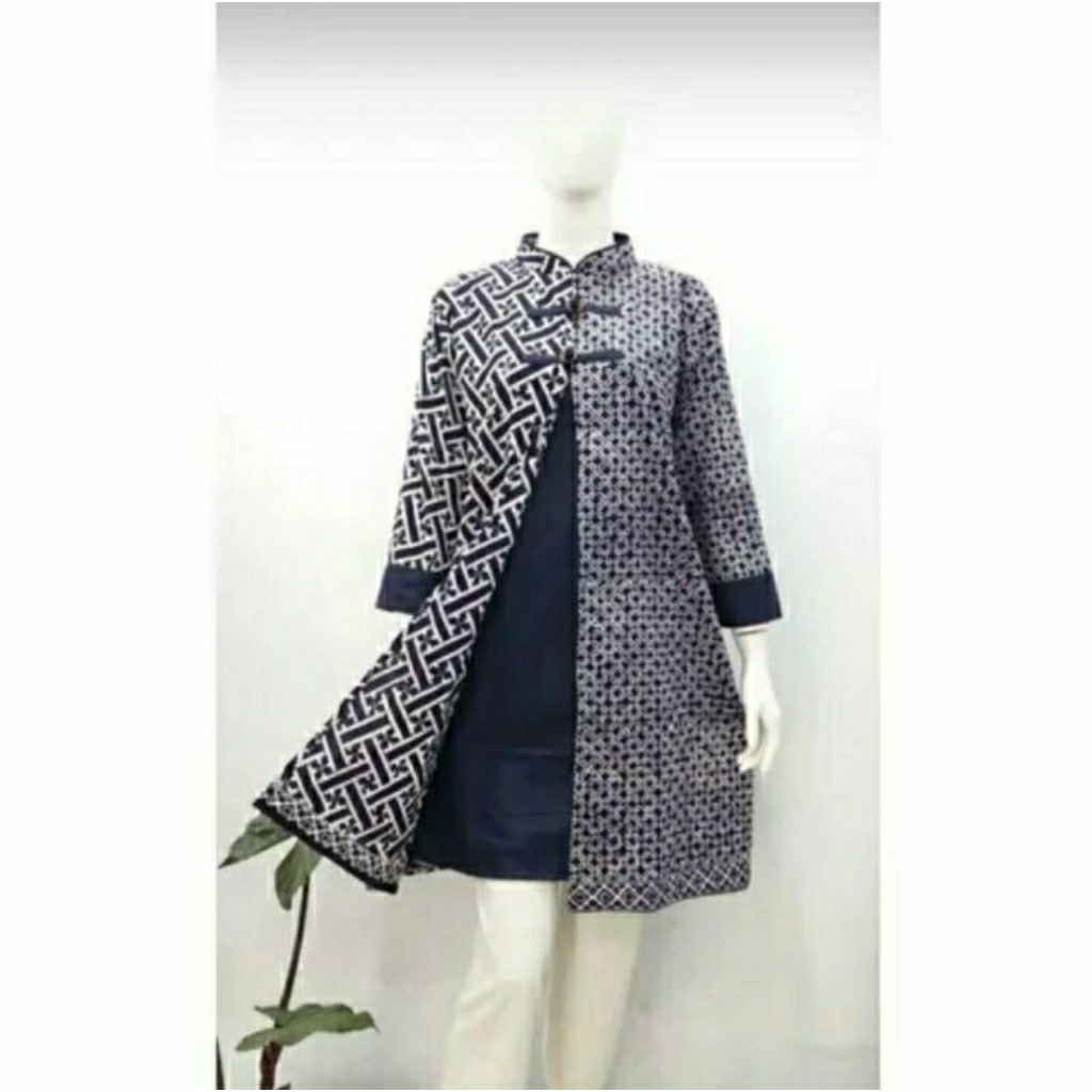 Tunik Layer Cap Garutan mix Toyobo Batik Solo Tunik Batik Wanita