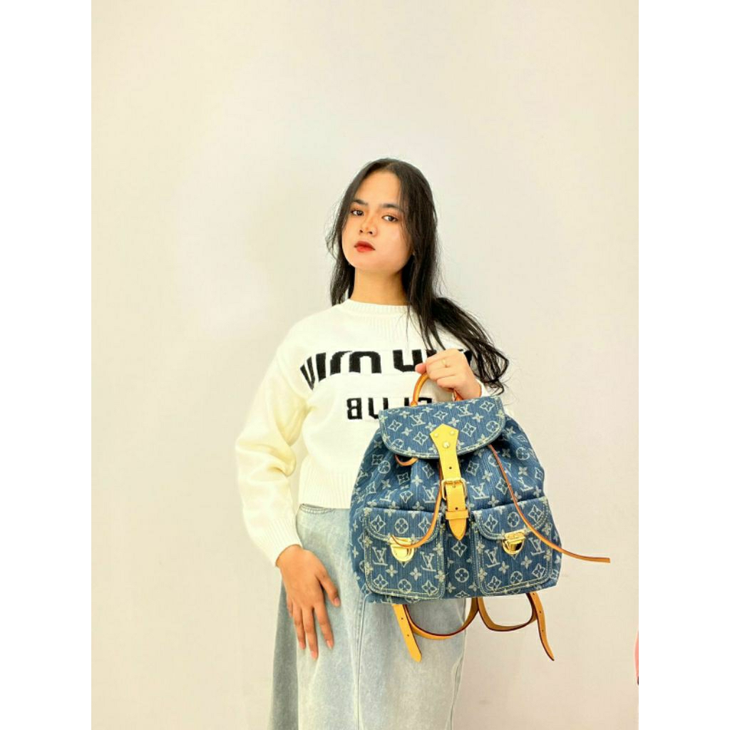 LV Denim Backpack-004
