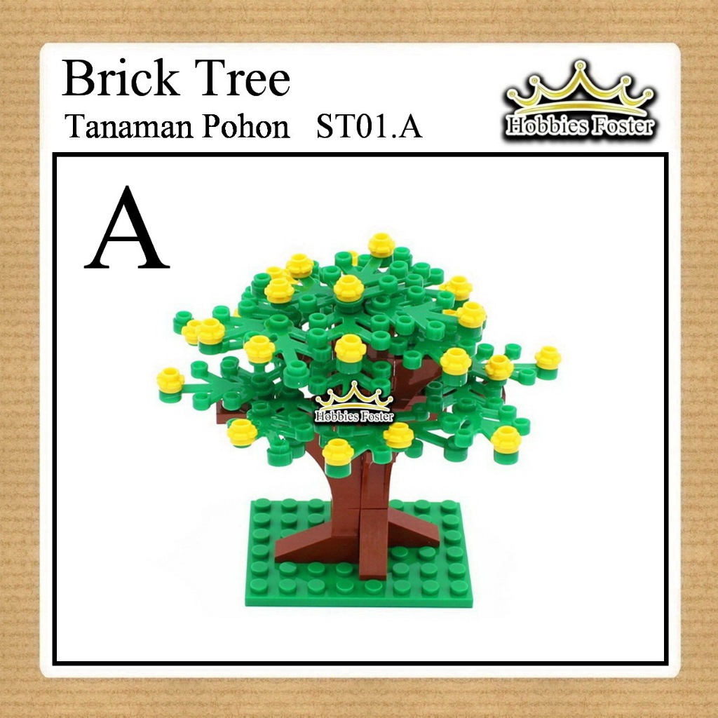 HBF Brick POHON - DIY Minitaur Balok Susun - ST01 A