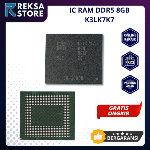 Ic Ram K3LK7K7 LPDDR5X 8GB Poco F3 F4 Rog5 Sam s20 S21