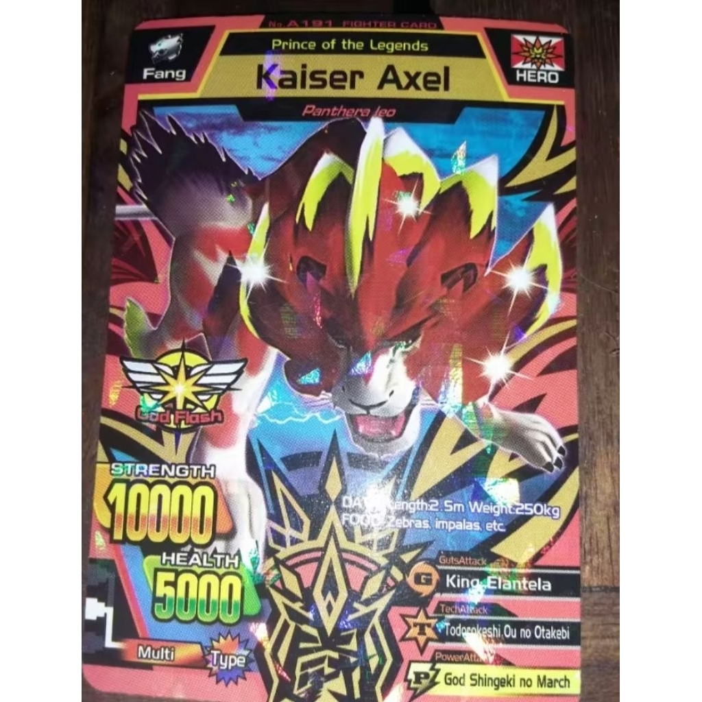 kartu animal kaiser kaiser axel