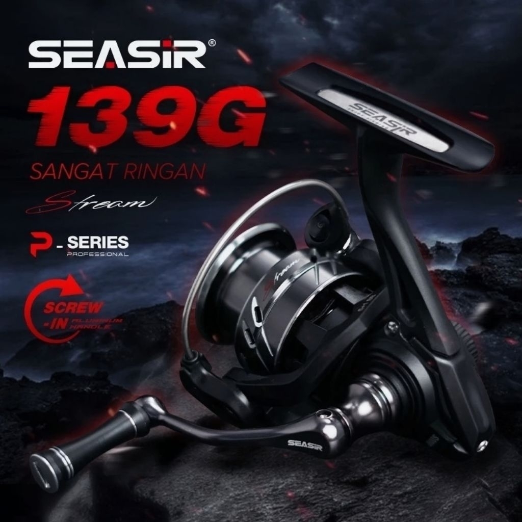 SEASIR STREAM Reel Pancing 800s-1000 Spinning Reel 139g Power Handle Ultralight Carbon Washers 6KG M