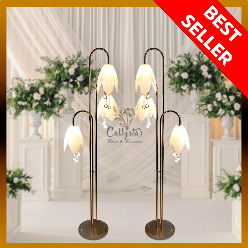 LAMPU STANDING TULIP X3/ LAMPU HIAS AESTHETIC/ LAMPU DEKORASI RUMAH/ LAMPU HIAS POJOK