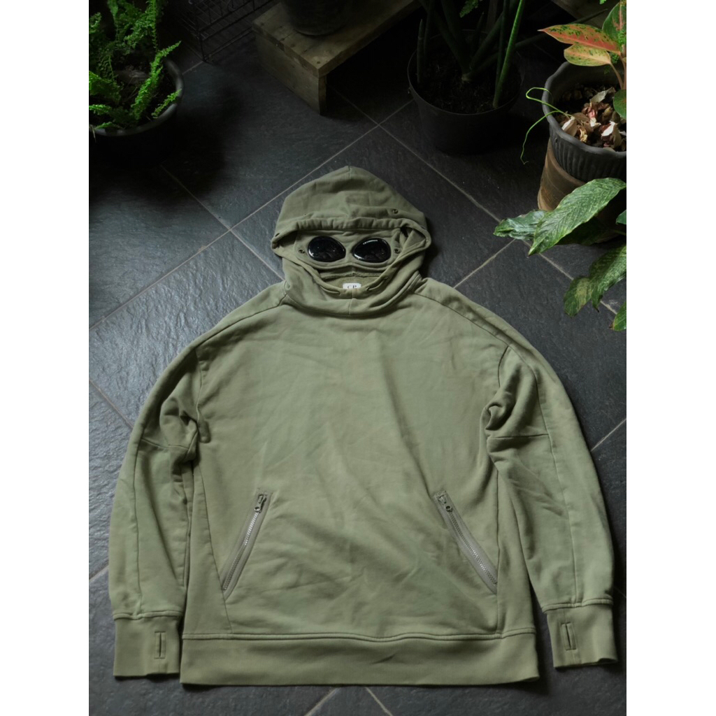 FW2024 CP Company Diagonal Raised Fleece Goggle Hooded Sweatshirt