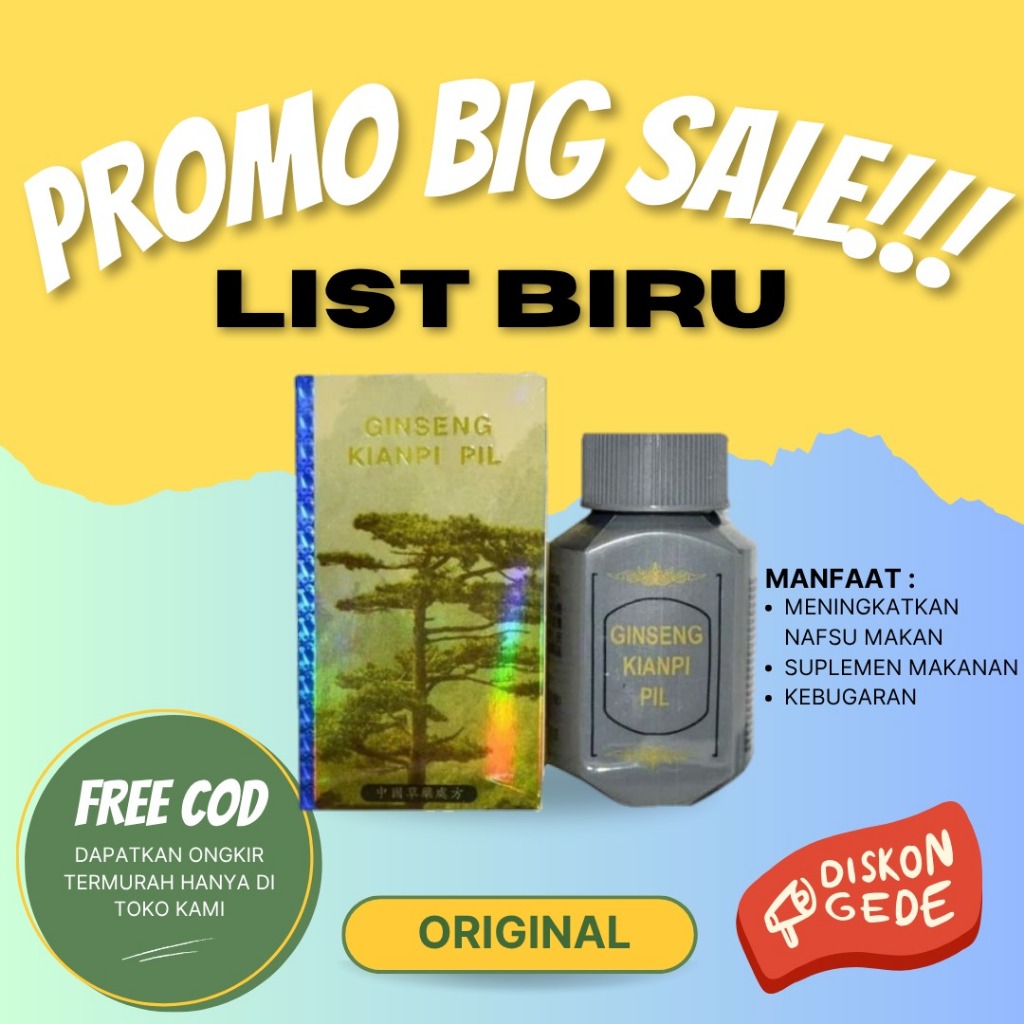GOGO~ Kapsuma Kianpi Pil Penggemuk Badan Wisdom ASLI Original - Ginseng Kianpi PD