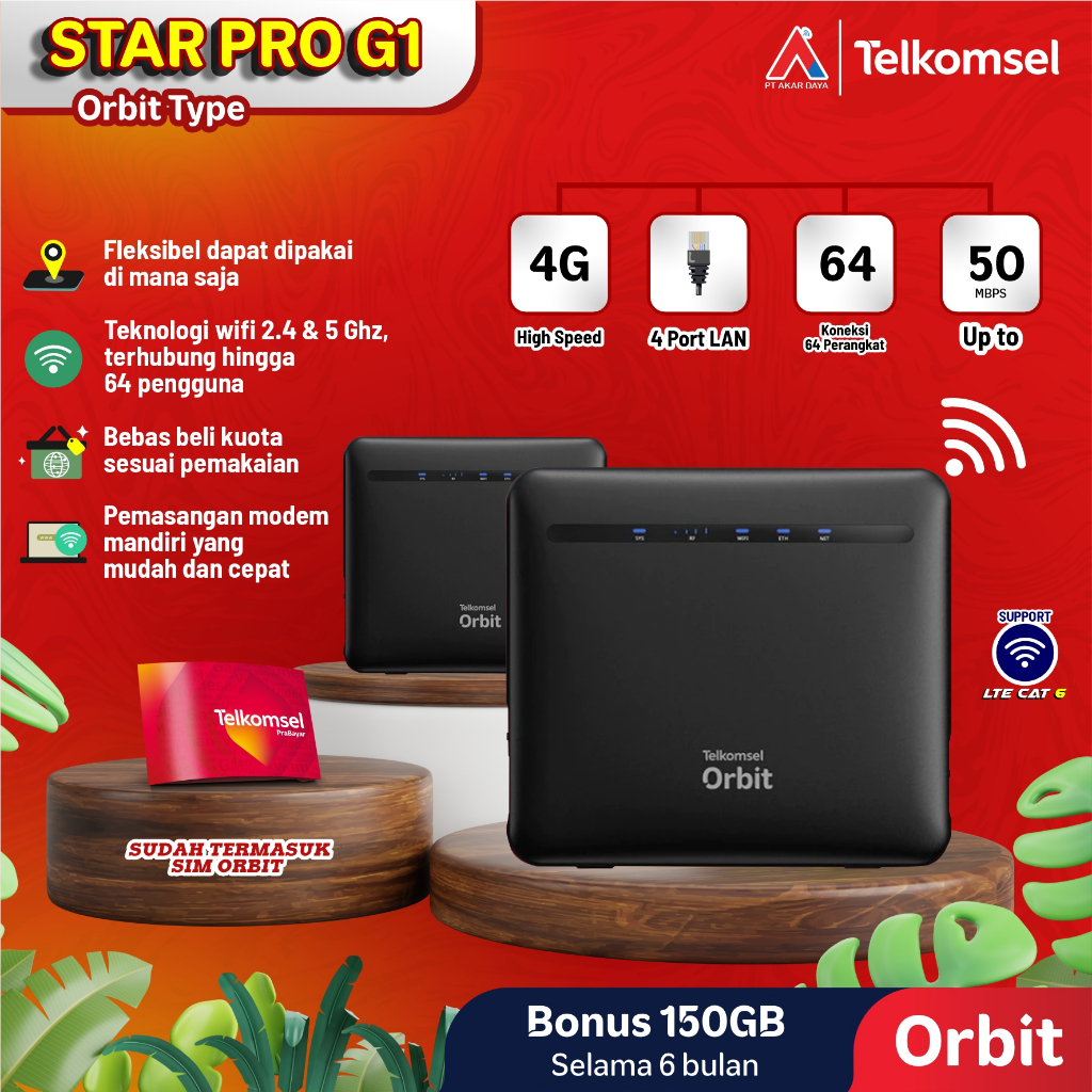 ORBIT STAR PRO G1 - MODEM ORBIT TELKOMSEL PRO G1