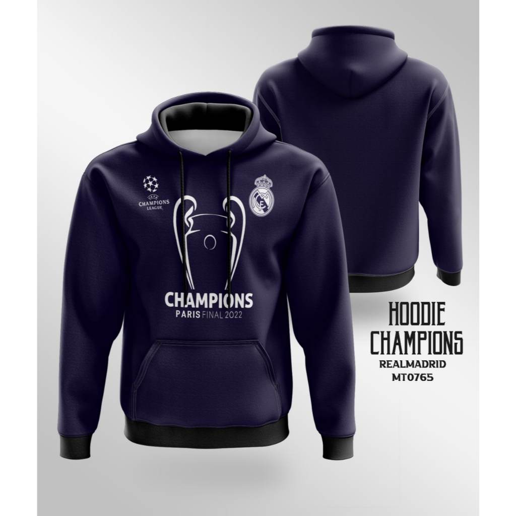 Jaket Hoodie Jumper Bola UCL Paris Final 2022