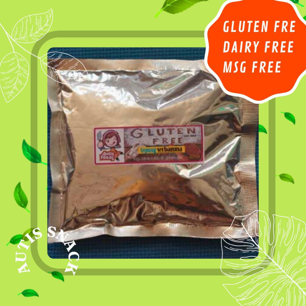 TEPUNG SERBAGUNA, AUTIS SNACK, AUTIS FOODS/gluten free/dairy free/msg free