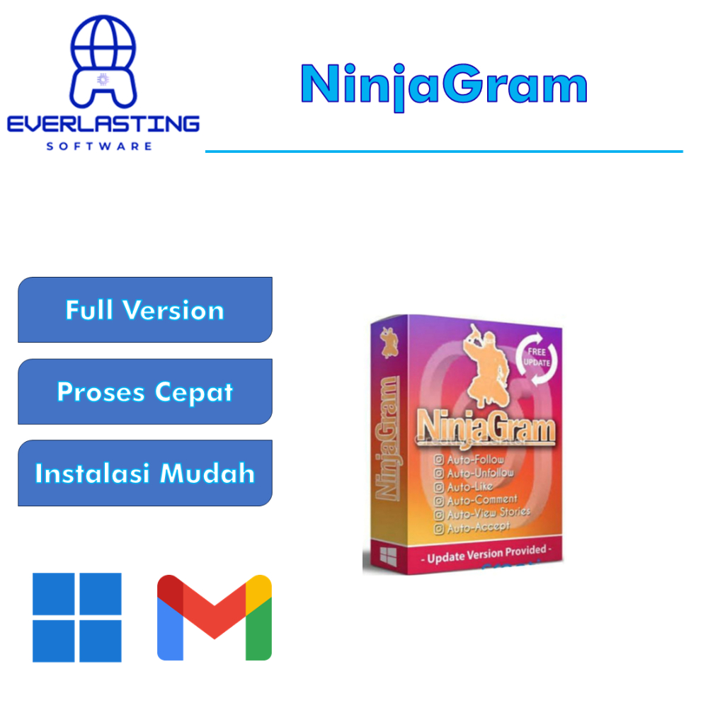 NinjaGram Full Version Software Promosi IG BOT Instagram Full Lisensi Lifetime