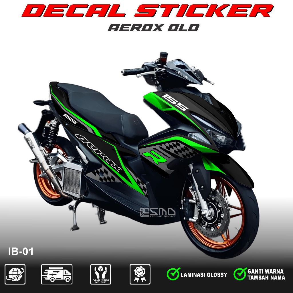 DECAL STICKER AEROX OLD || DECAL FULL BODY MOTIF RACING KEREN