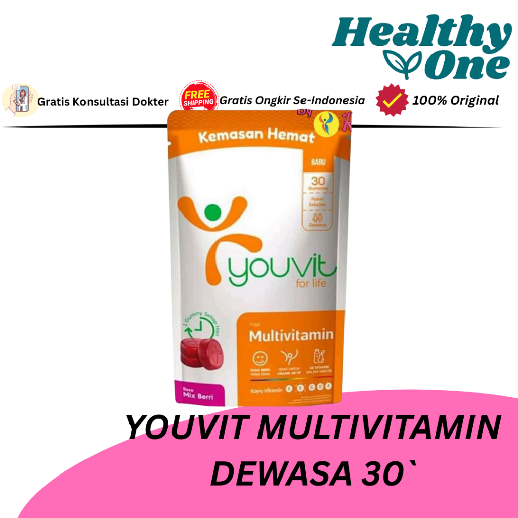 YOUVIT MULTIVITAMIN DEWASA 30`
