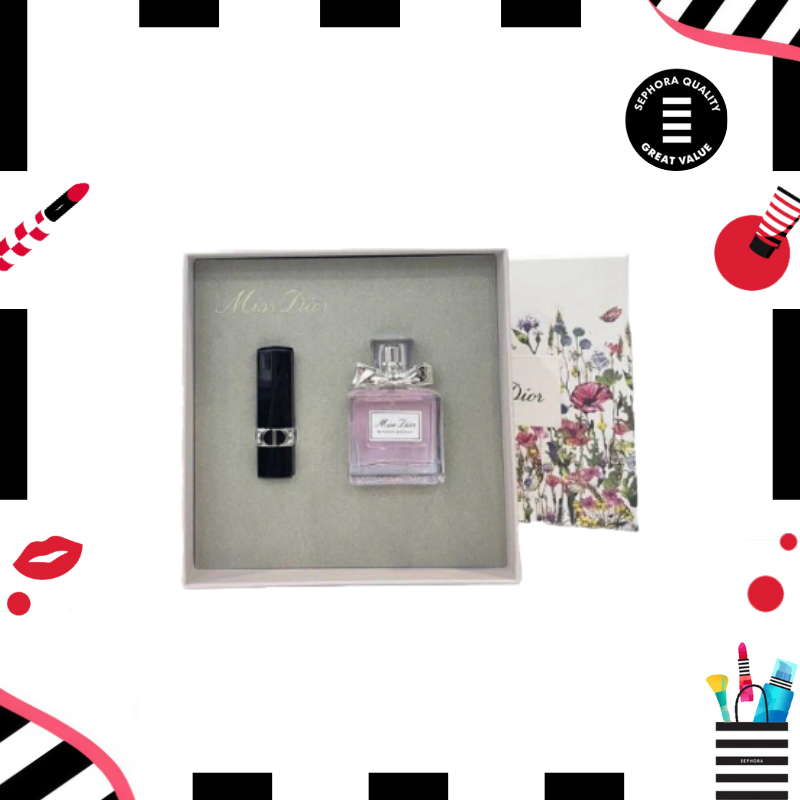 Dior Parfum Gift Set original |Miss Dior EDT 50ml +Dior lipstik Velvet #720 3.5gr Miss Dior Blooming
