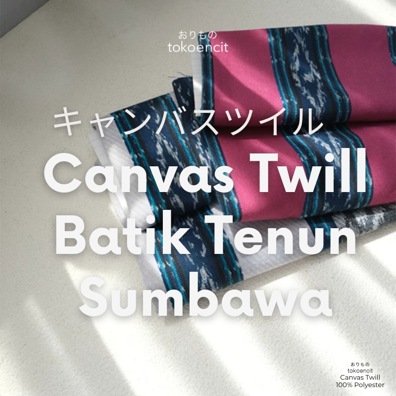 Tokoencit Batik Tenun Sumbawa  Per 0,5 Meter Canvas Tebal Twill Drill