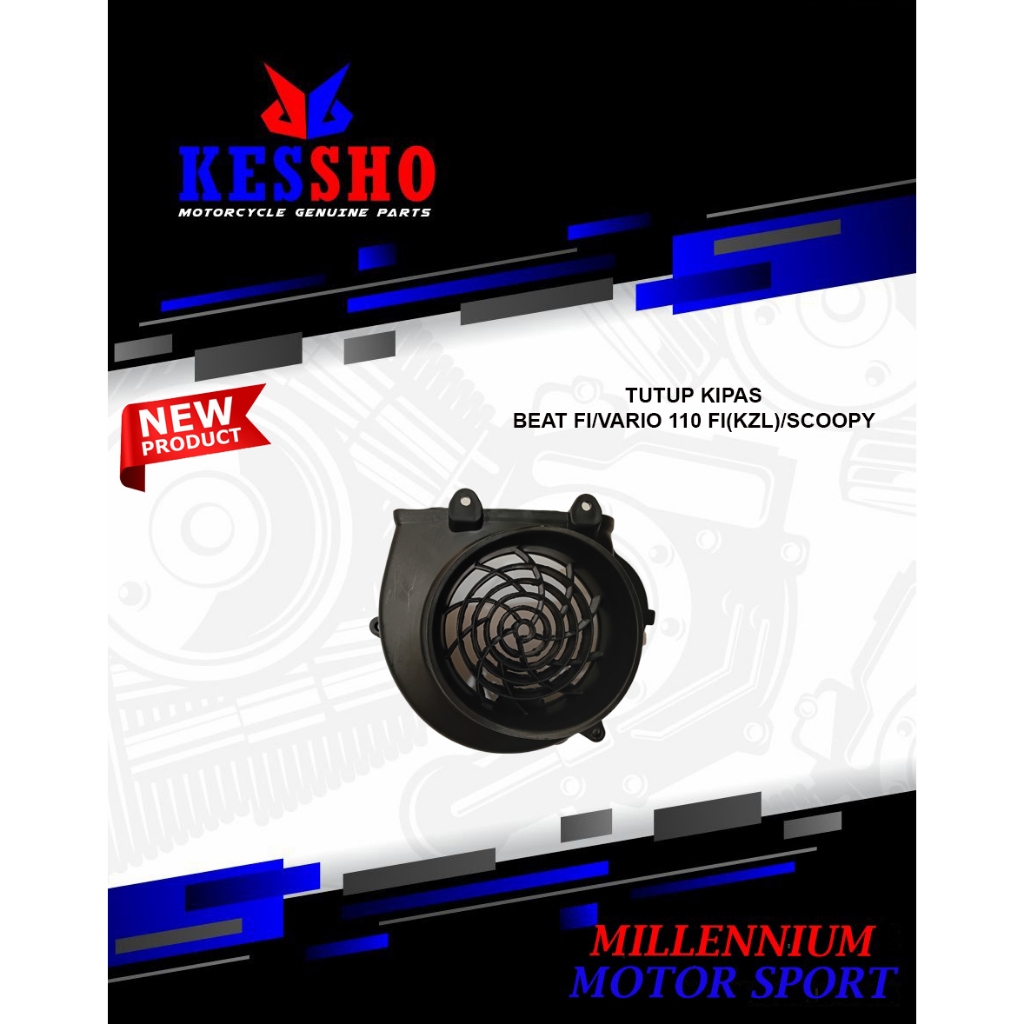 COVER TUTUP KIPAS BEAT FI / VARIO 110 FI /SCOOPY ( KZL )