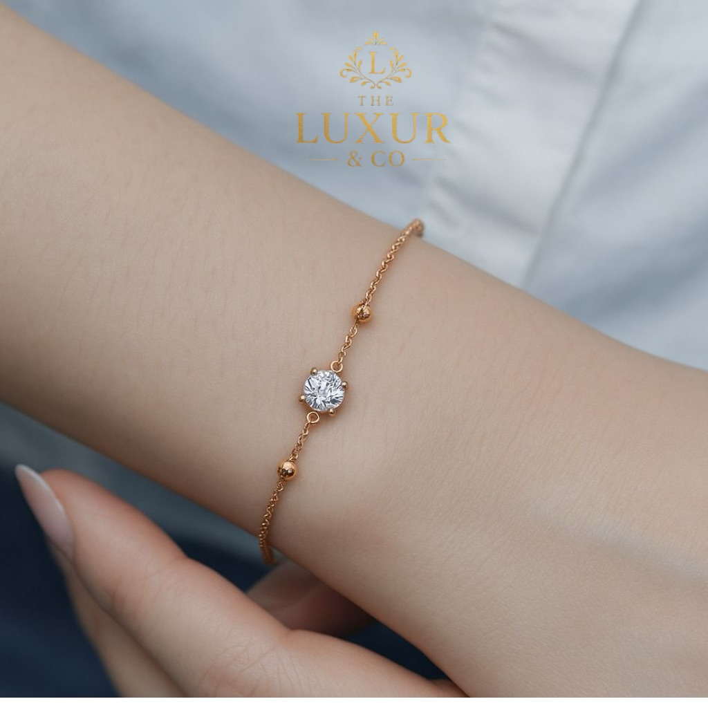 Gold plated Gelang rose gold