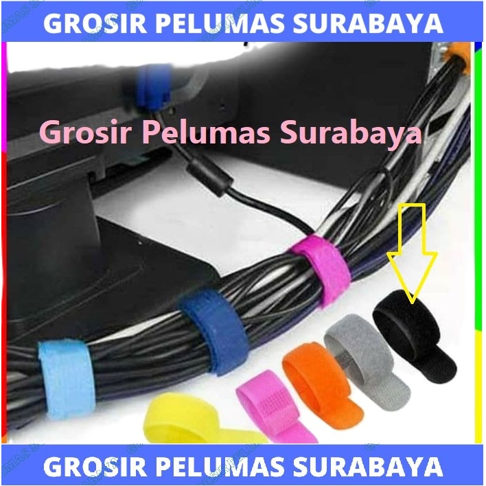 Cable strap binder cable pengikat / klip / penjepit kabel organizer Kabel strap Gulungan kabel Velcr