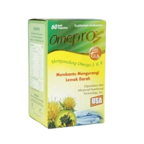 Omepros 1 Botol isi 60 Soft Capsul/ Minyak Ikan