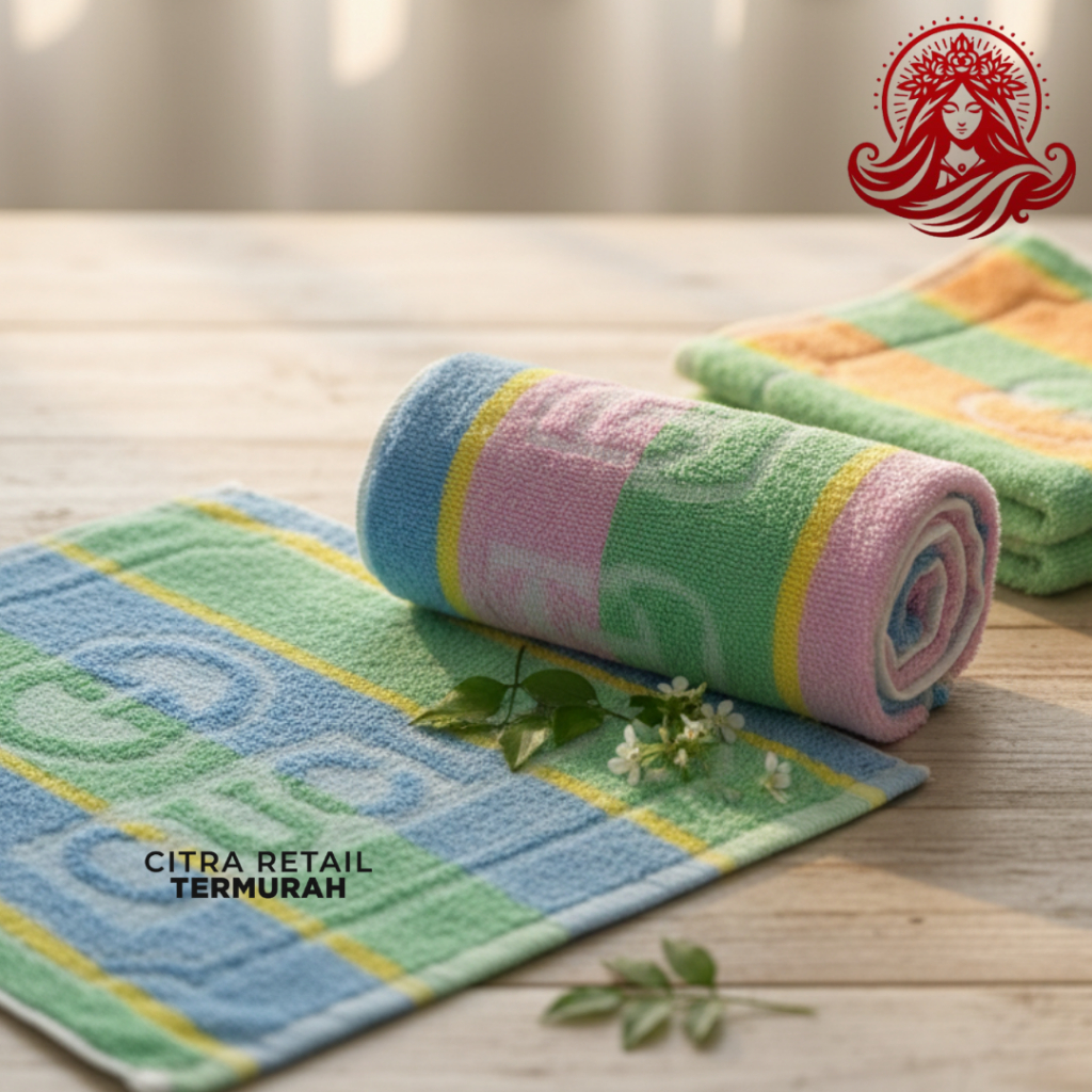 Sapu Tangan Handuk Kain Model Persegi Motif Tipe Kecil Murah Handuk Kecil 30cm X 30cm Lembut