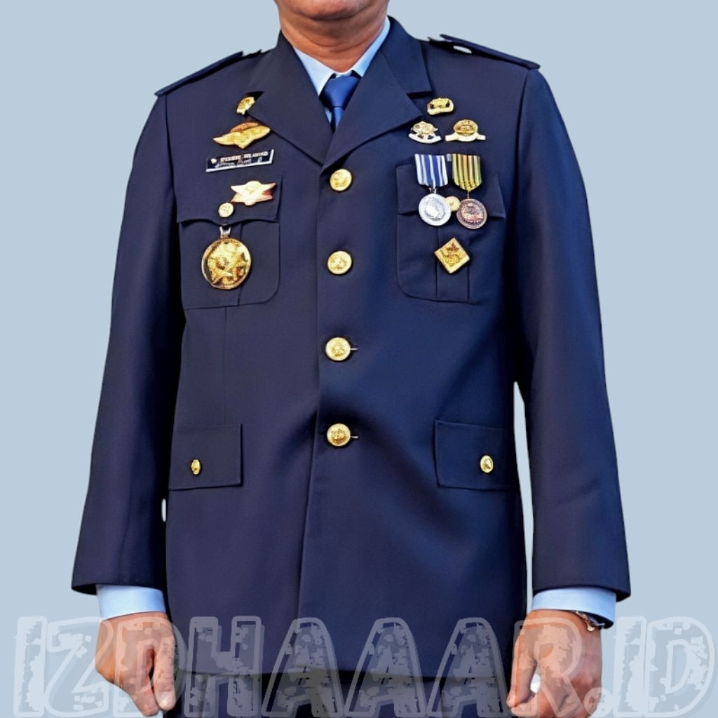 Seragam PDU 1 KEMENHUB PRIA & WANITA\SETELAN PDU 1 KEMENHUB\BAJU DINAS KEMENHUB kancing gold PDU