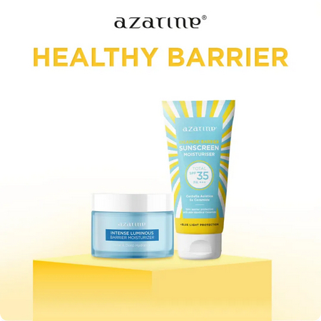 PROMO[ ISI 2 PCS] AZARINE PAKET BASIC HEALTHY BARRIER Kulit kering Kusam Sensitif Isi 2 [Sun Cicamid