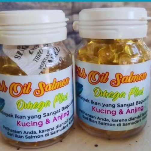 vitamin Fish Oil Salmon Omega Plus Untuk Anjing Kucing