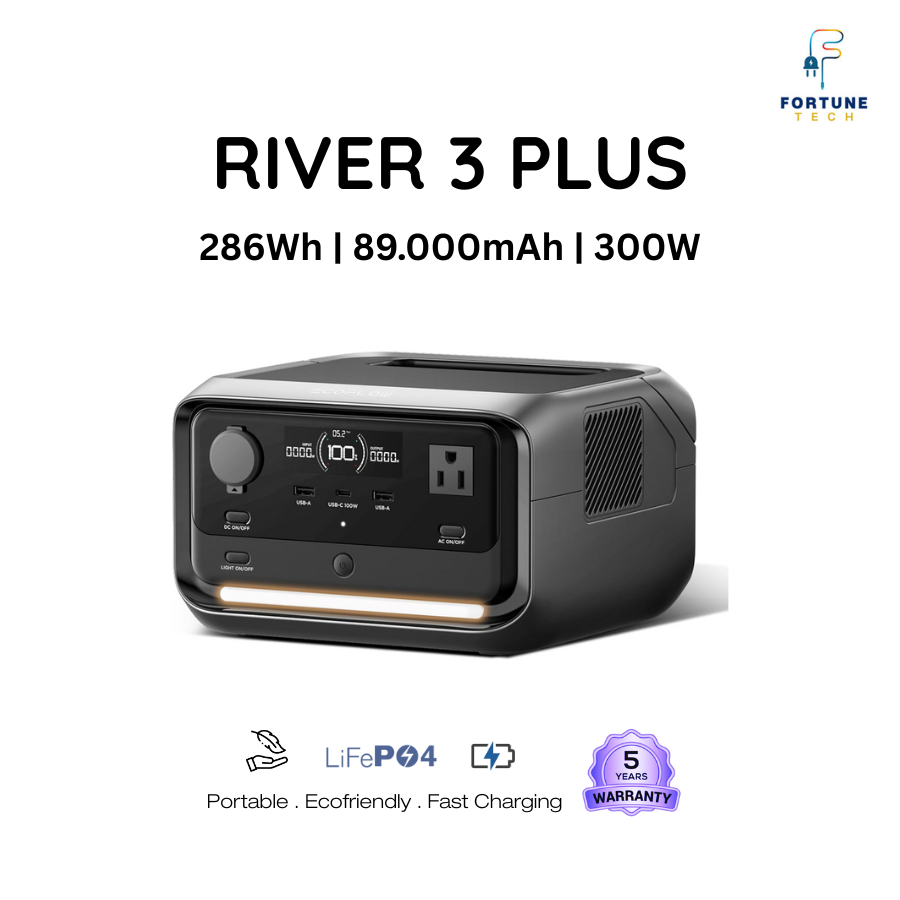 Ecoflow RIVER 3 Plus Portable Power Station 286Wh 600W Professional UPS