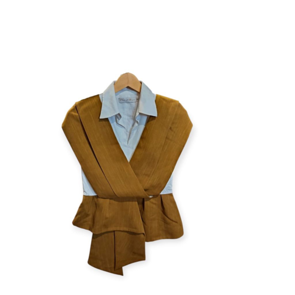 Bloom Apparels White & Yellow Blouse