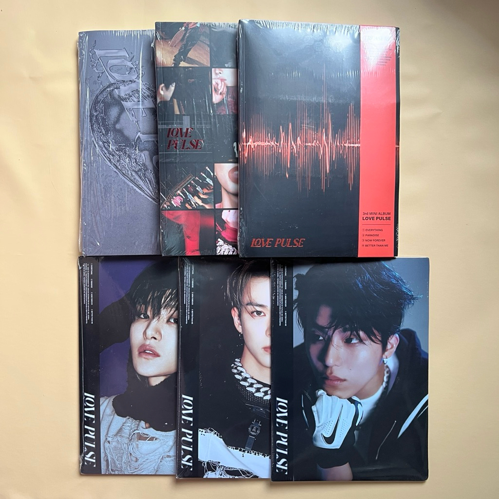 [READY STOCK] OFFICIAL TREASURE MINI ALBUM LOVE PULSE LOVEPULSE METAL STREET ROCKCHIC SPORTY JIHOON 