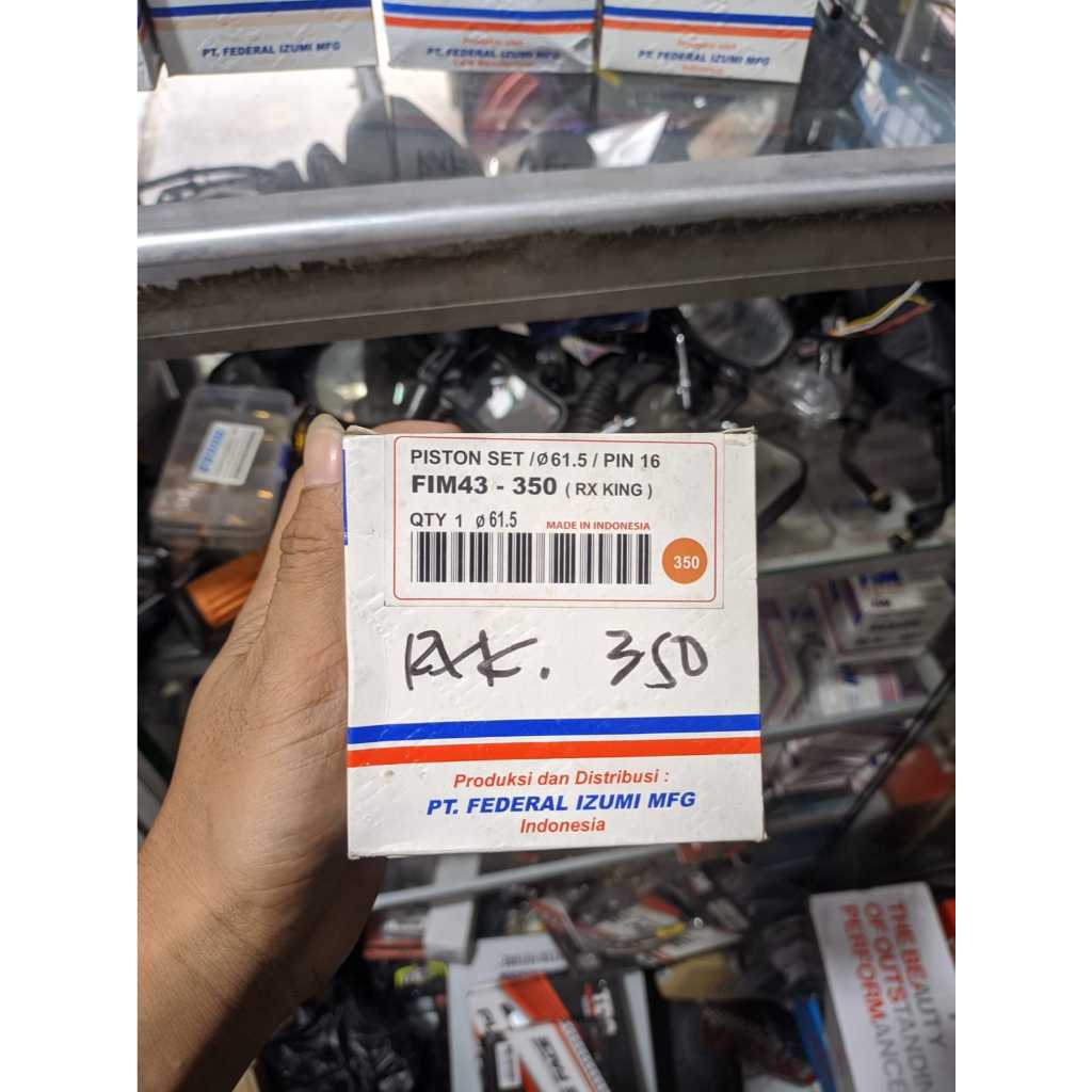 PISTON FIM RACING OS 350 RX KING RXKING ORIGINAL SET RING PISTON CLIP