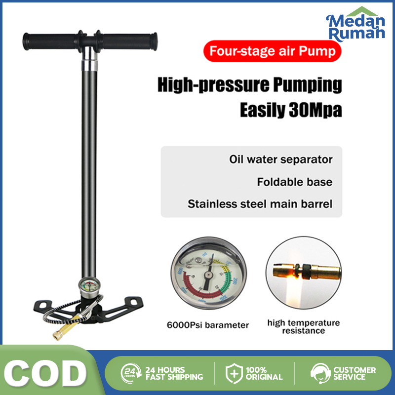 Pompa Tangan PCP Tekanan Tinggi 6000psi / Pompa Udara 3 Tahap Pompa Udara Pompa Senapan Senapan Udar
