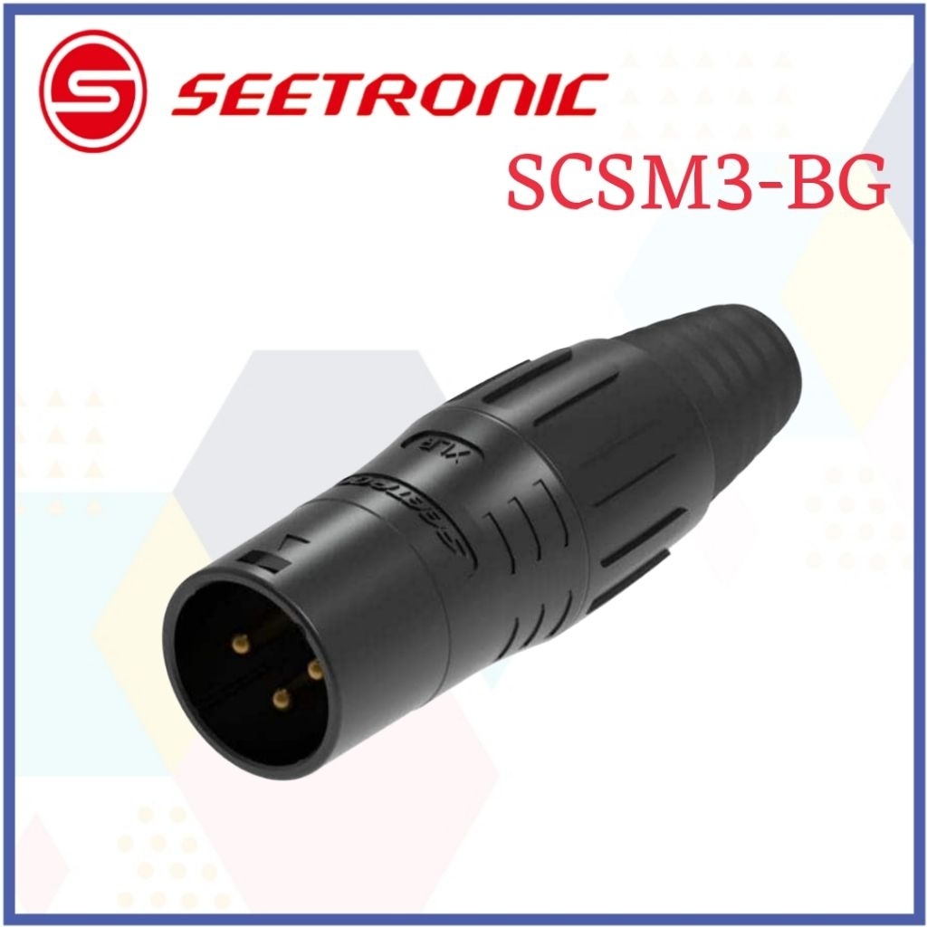 Jack XLR - Jek Canon - Seetronic SCSM3-BG