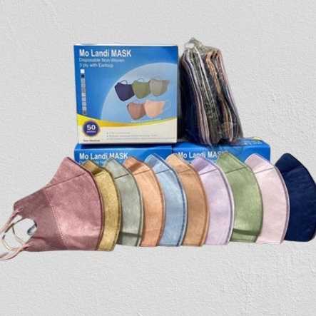 Masker Duckbill Duckbil 3Ply Facemask Isi 50 Pcs Mix Warna Warni Termurah