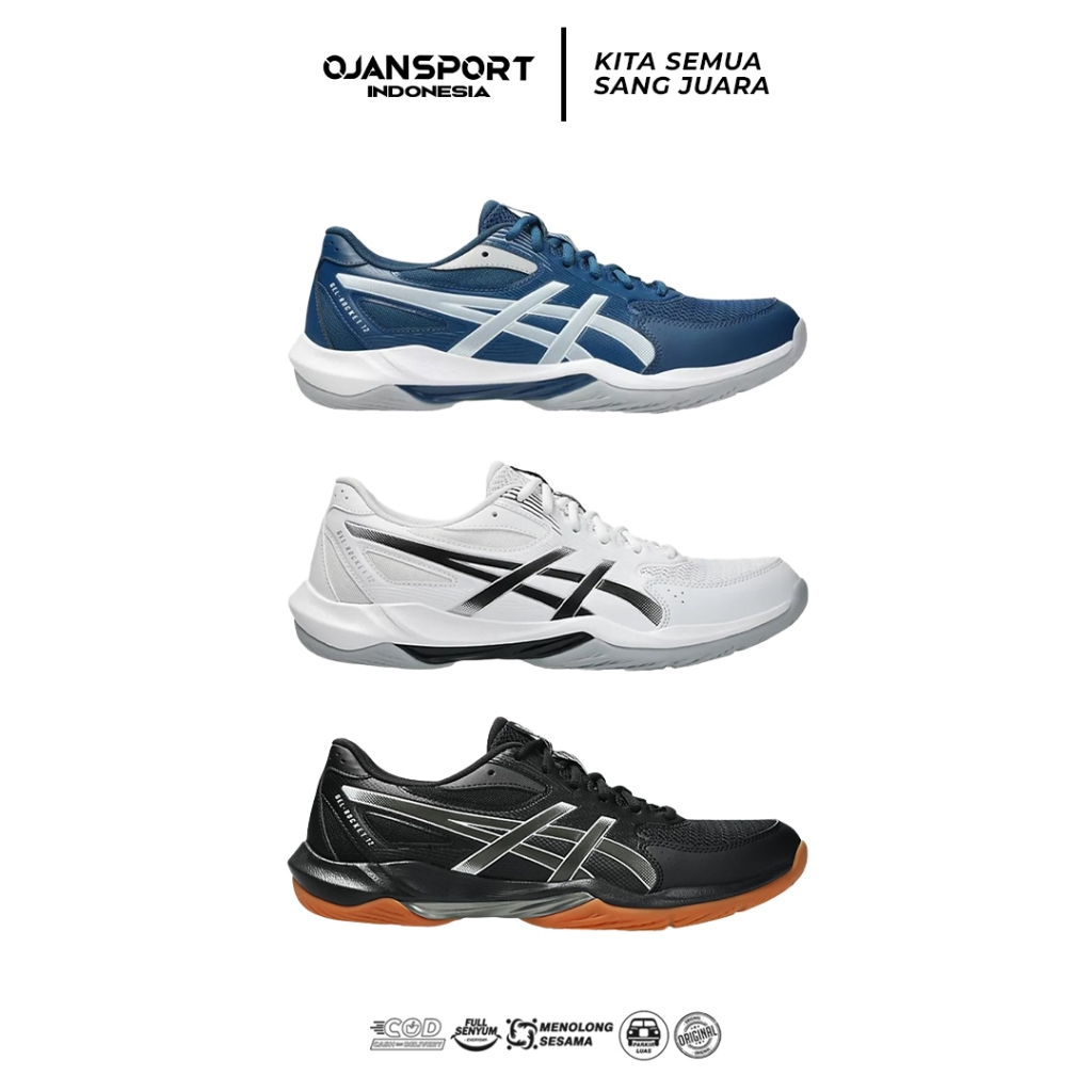 SEPATU VOLLEY ASICS GEL ROCKET 12 ORIGINAL 3 WARNA