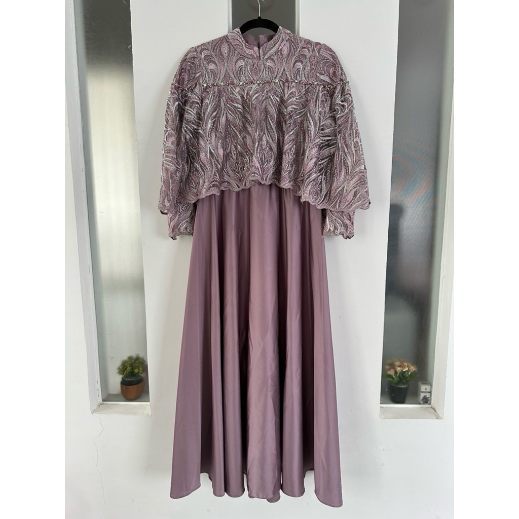 Dress Pesta Warna Lilac