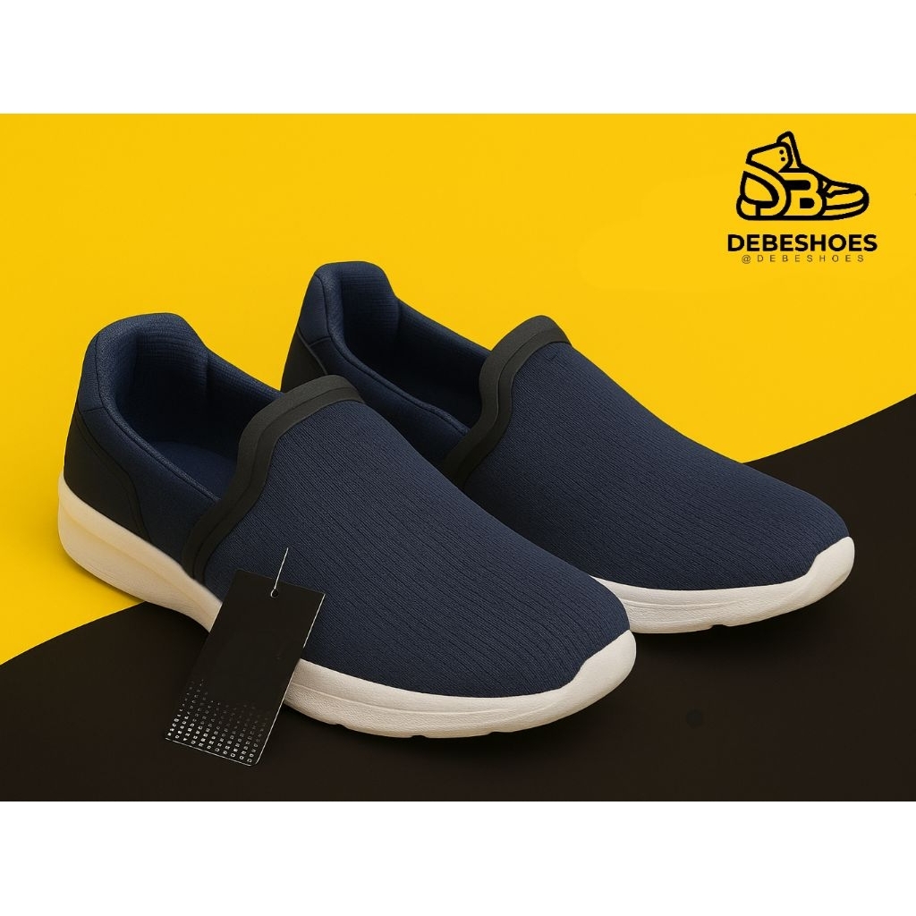 SEPATU SLOP PRIA NEW ERA ORI SEPATU SLIP ON COWOK SIMPEL MODEL SLIPON SEPATU BIRU RINGAN MURAH COD