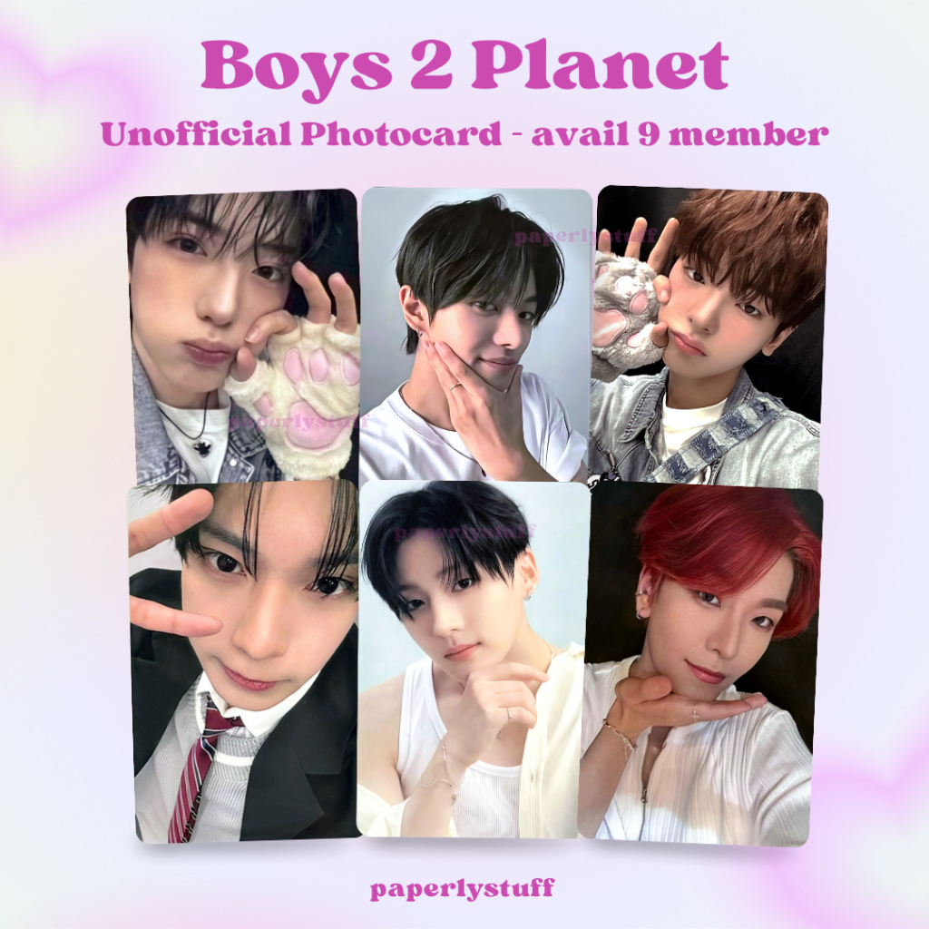 (ISI 6) Boys II Planet Unofficial Photocard - Exhibition After Journey Selca Week 1 - Boys 2 Planet