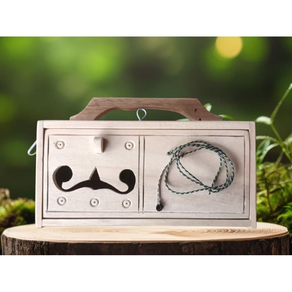 kotak burung kutilang batik dan tali burung