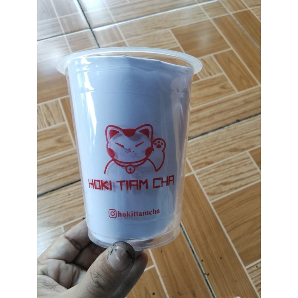 cup SAP + sablon 12oz dan 14oz