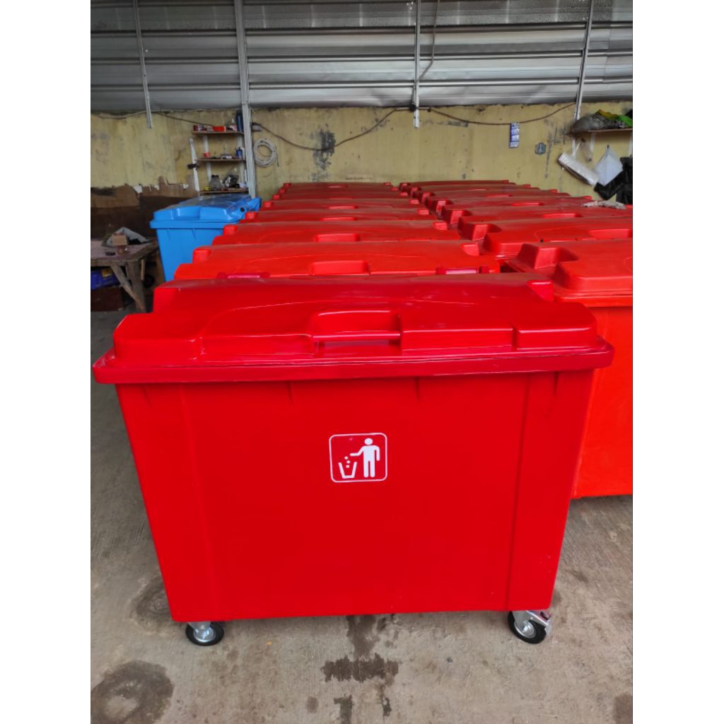 TEMPAT SAMPAH BESAR 660 LITER / BAK SAMPAH BESAR 660 LITER  RODA